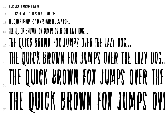 On the horizon font waterfall